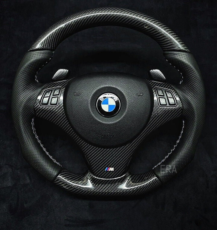 BMW E SERIES CARBON TRIM STEERING WHEEL SHIFT PADDLES 