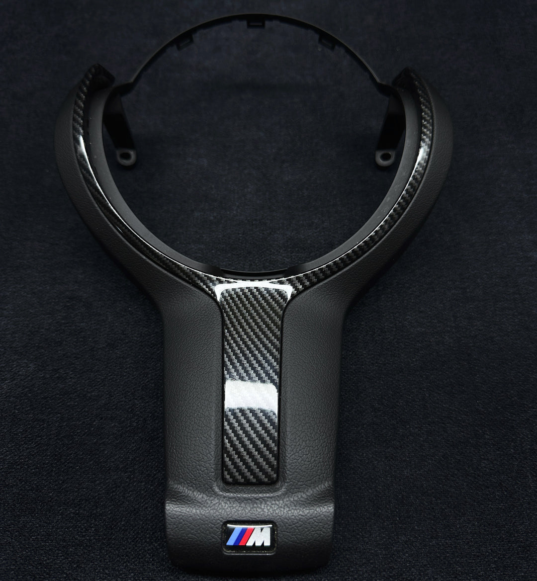 BMW F-SERIES CARBON STYLE STEERING WHEEL TRIM
