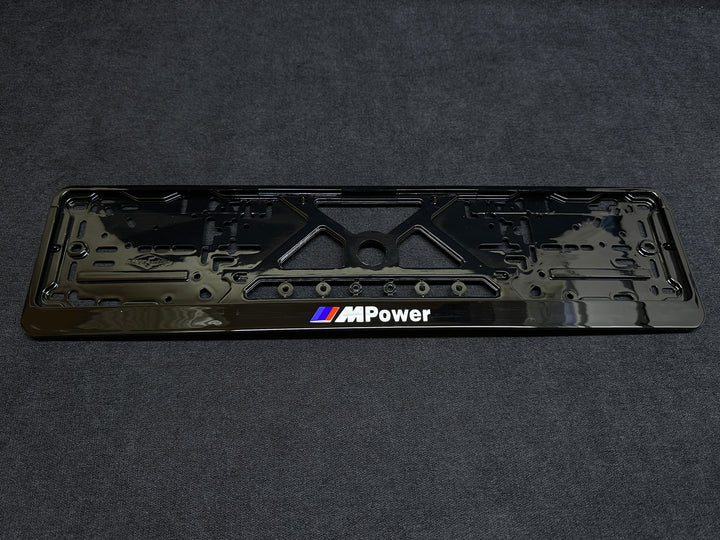 BMW M POWER PIANO BLACK LICENSE PLATE
