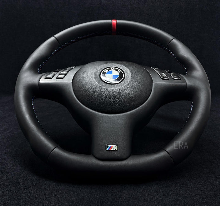BMW SHAPED, FLAT BOTTOM STEERING WHEEL
