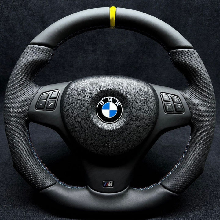 BMW YELLOW STRIPE E90 STEERING WHEEL 