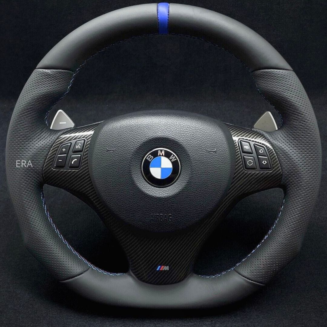 custom made flat bottom steering wheel dct e90 