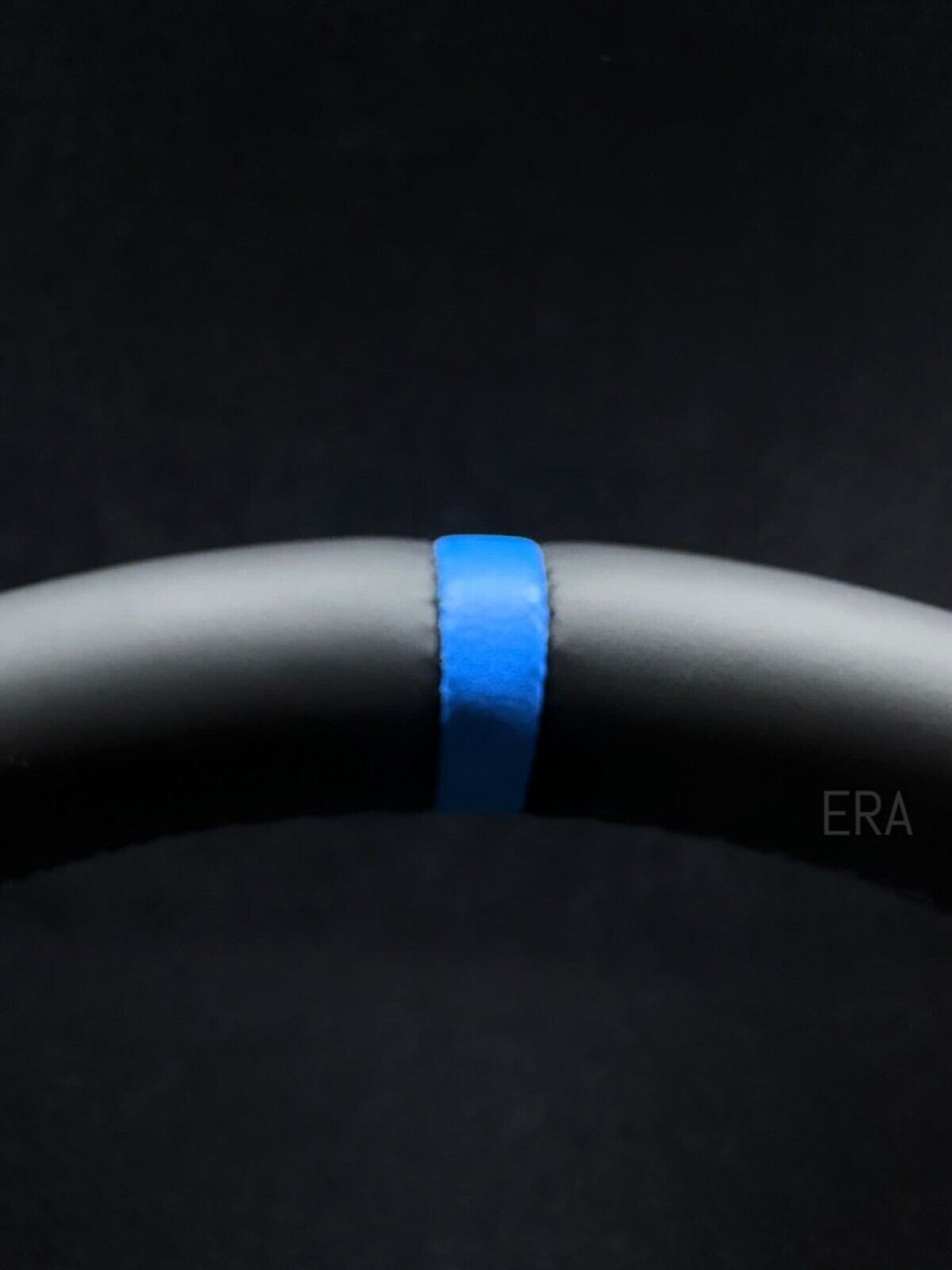 BMW leather steering wheel with a light blue stripe and black stitching NAPPA new