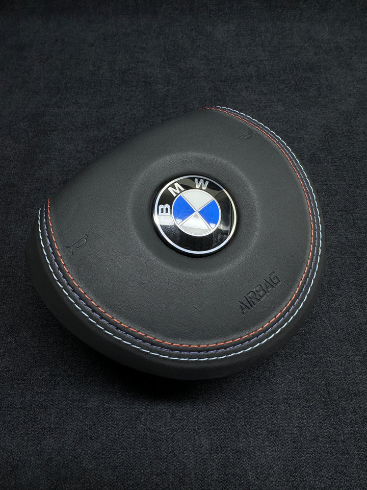 BMW steering wheel airbag cover M stitching 