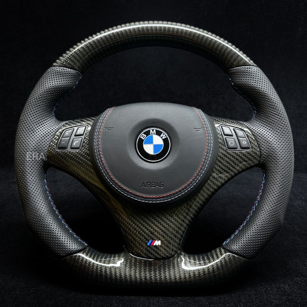 BMW steering wheel carbon m stitching