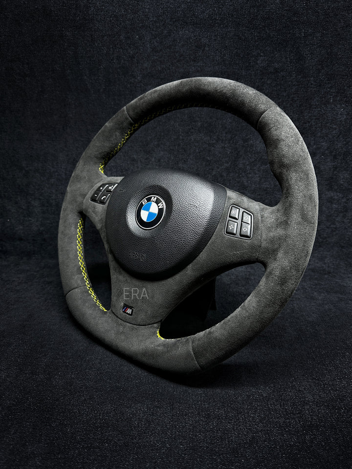 Bmw e90 steering wheel alcantara leather