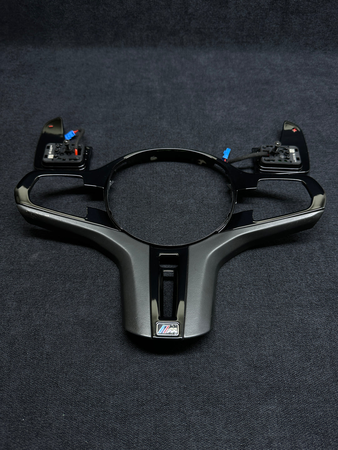 Bmw g series steering wheel interior trim piano black