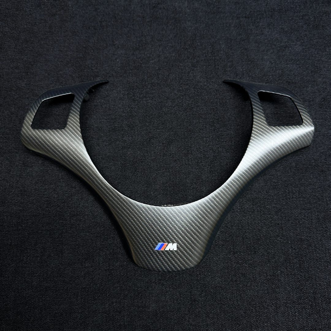 Carbon fiber steering wheel trim BMW M performance 