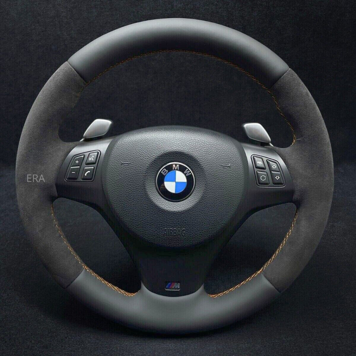  ORANGE STITCHING SHIFT PADDLE STEERING WHEEL FOR E90