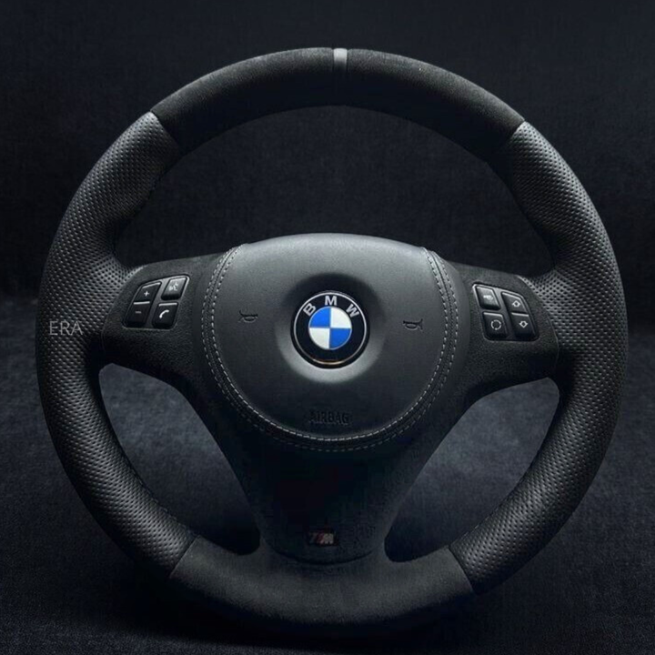 BMW M SPORT E90 STEERING WHEEL WITH LEATHER AIRBAG