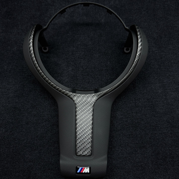 BMW F-SERIES MATTE CARBON STYLE STEERING WHEEL TRIM