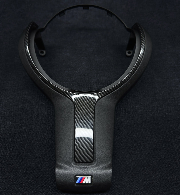 BMW F-SERIES CARBON STYLE STEERING WHEEL TRIM