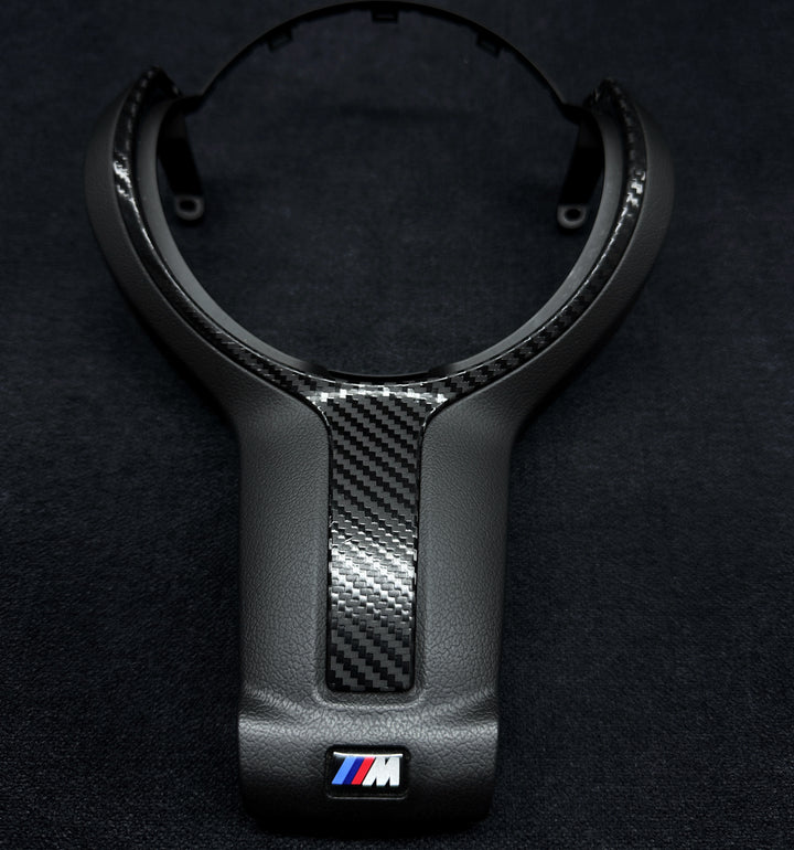 BMW F-SERIES MATTE CARBON STYLE STEERING WHEEL TRIM