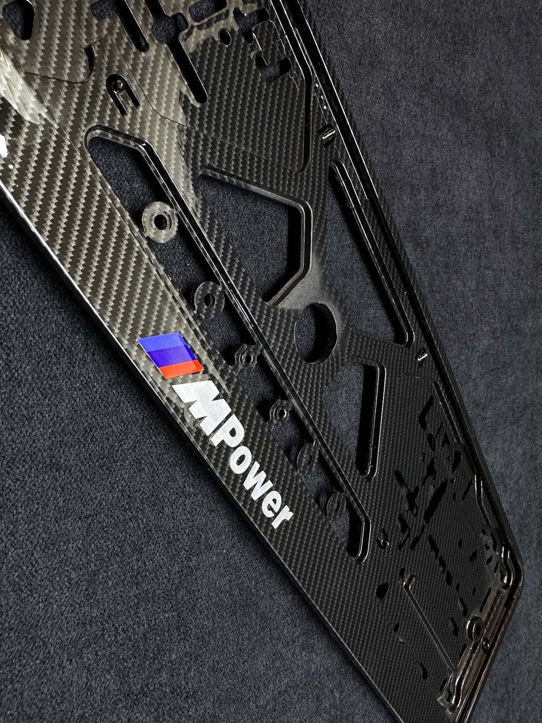 CARBON STYLE LICENSE PLATE FOR BMW M POWER