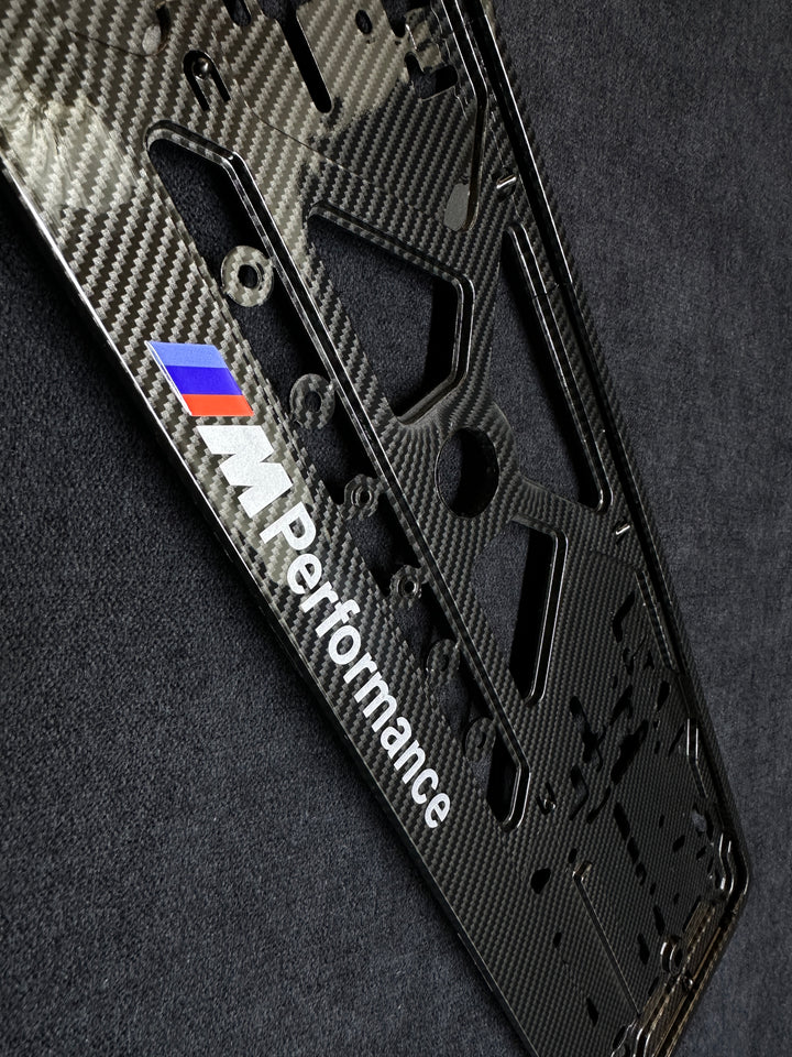 CARBON STYLE LICENSE PLATE FOR BMW M PERFORMANCE