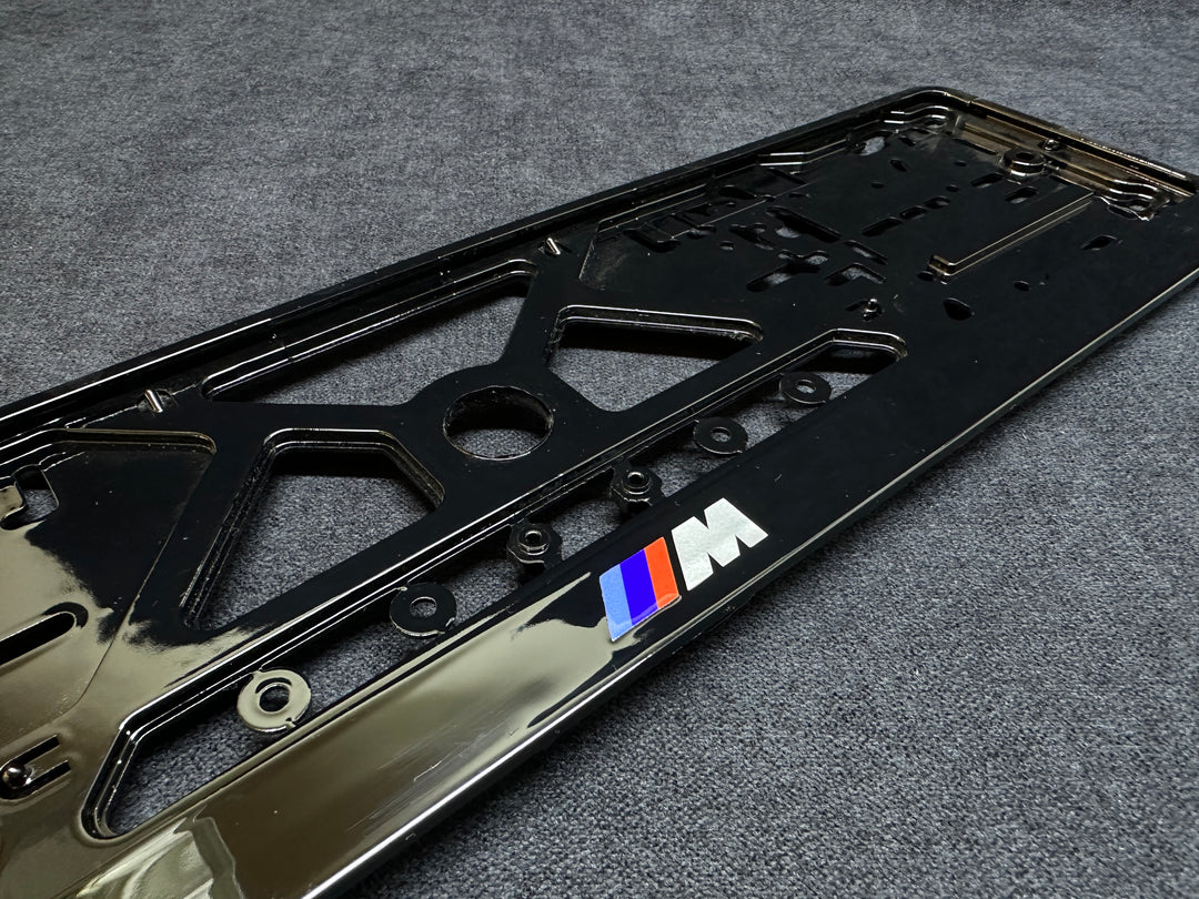 PIANO BLACK LICENSE PLATE FOR BMW M