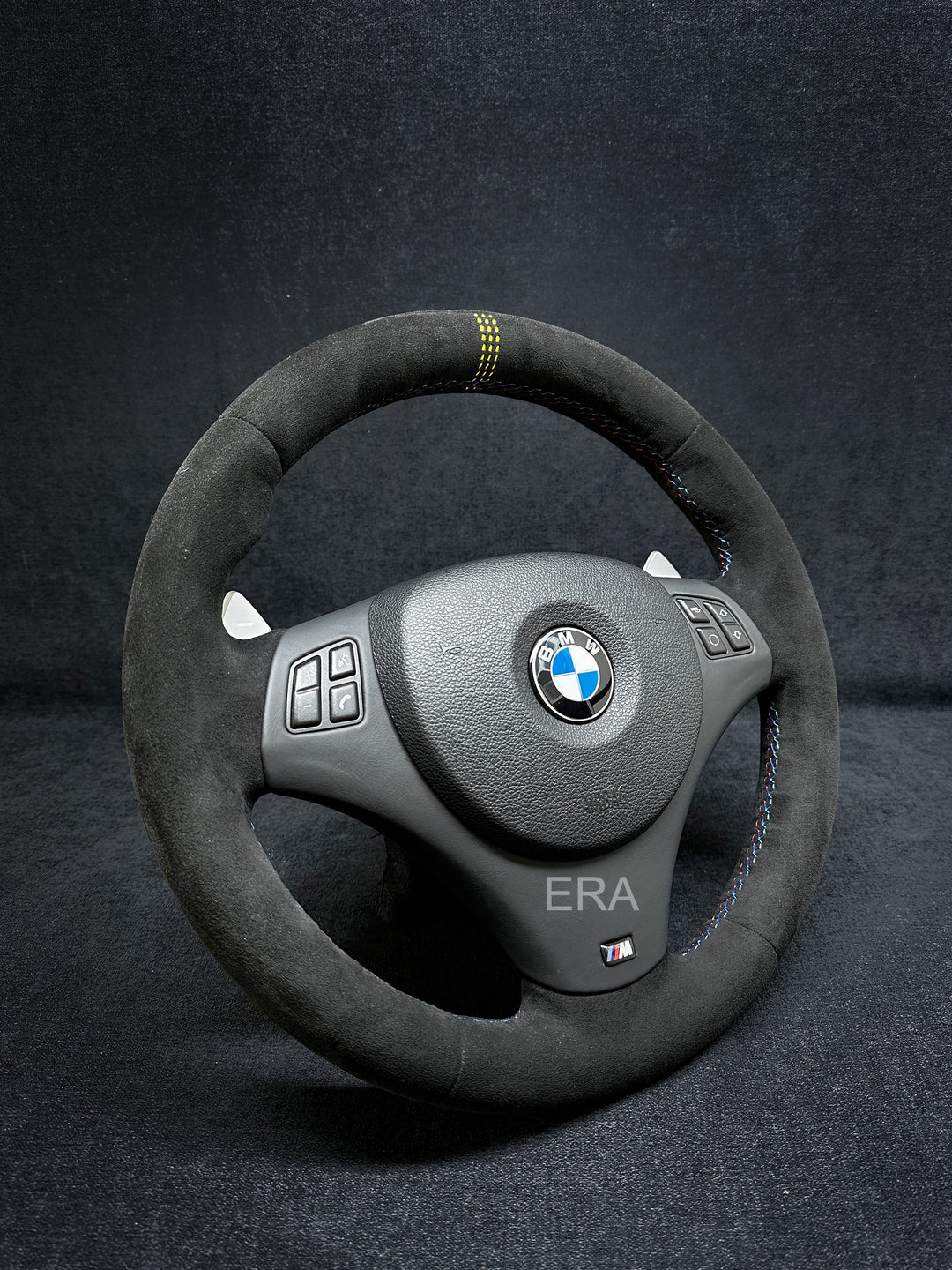 BMW E9X-E8X ALCANTARA / YELLOW LASER STRIPES / M STITCHING / LEATHER TRIM / DCT SHIFT PADDLES