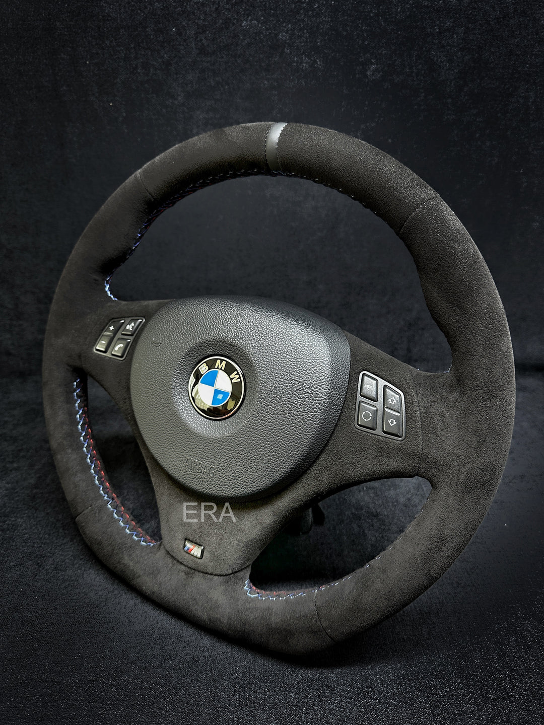 BMW E9X-E8X ALCANTARA / LEATHER STRIPE / M STITCHING / ALCANTARA LEATHER TRIM / FLAT BOTTOM