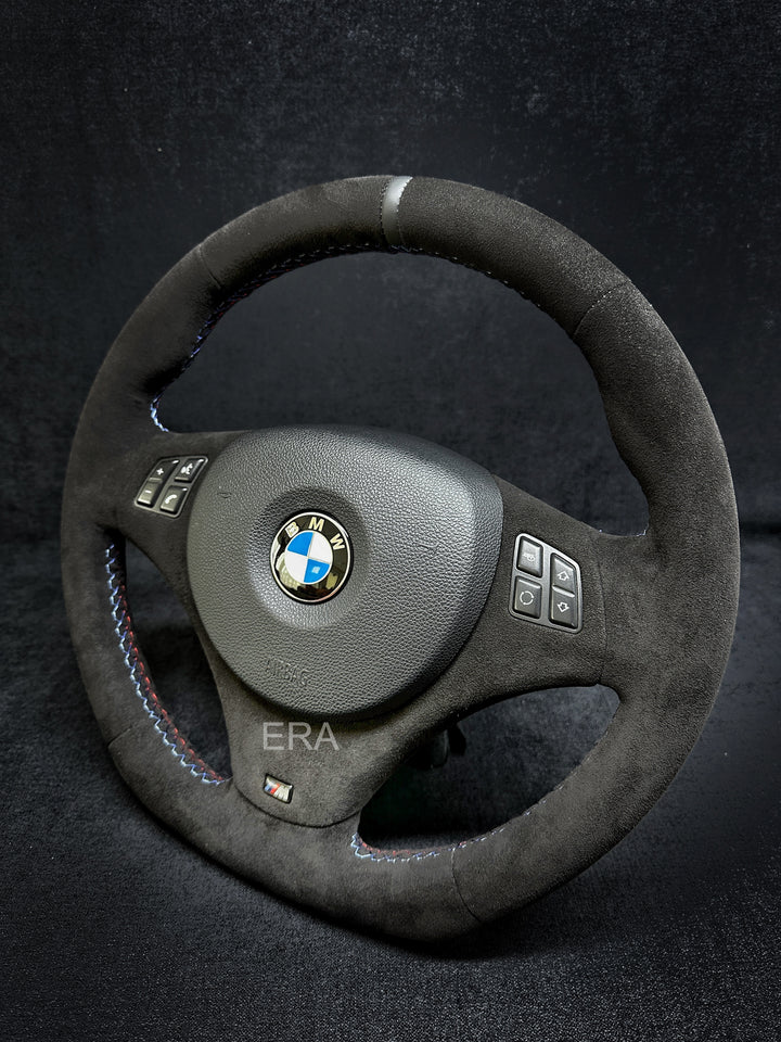 BMW E9X-E8X ALCANTARA / LEATHER STRIPE / M STITCHING / ALCANTARA LEATHER TRIM / FLAT BOTTOM