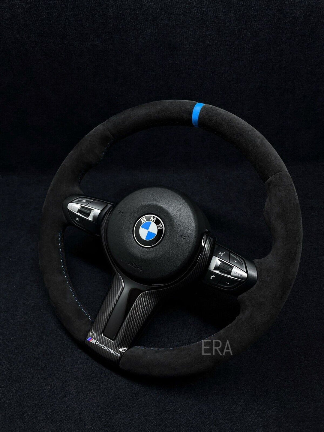  LIGHT BLUE STRIPE M STITCHING CARBON AND PIANO BLACK TRIM