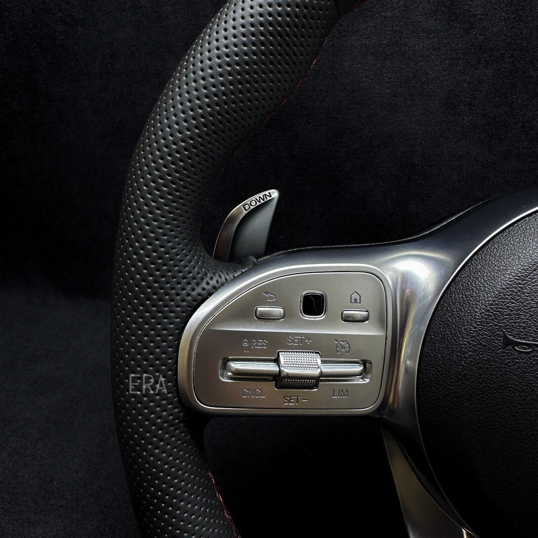 Mercedes benz amg steering wheel nappa leather shift paddles