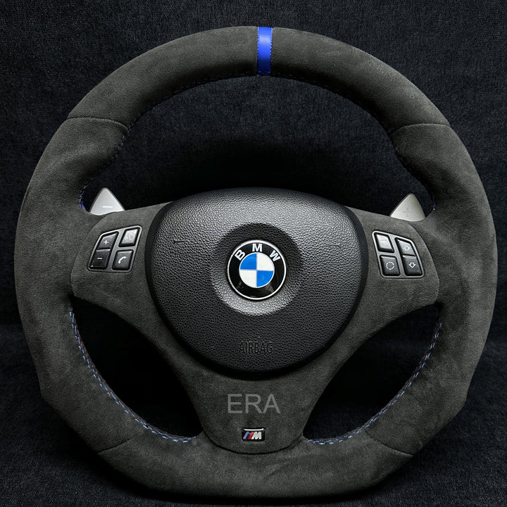 BMW E9X-E8X ALCANTARA / BLUE STRIPE / M STITCHING / ALCANTARA TRIM / DCT SHIFT PADDLE / SHAPED