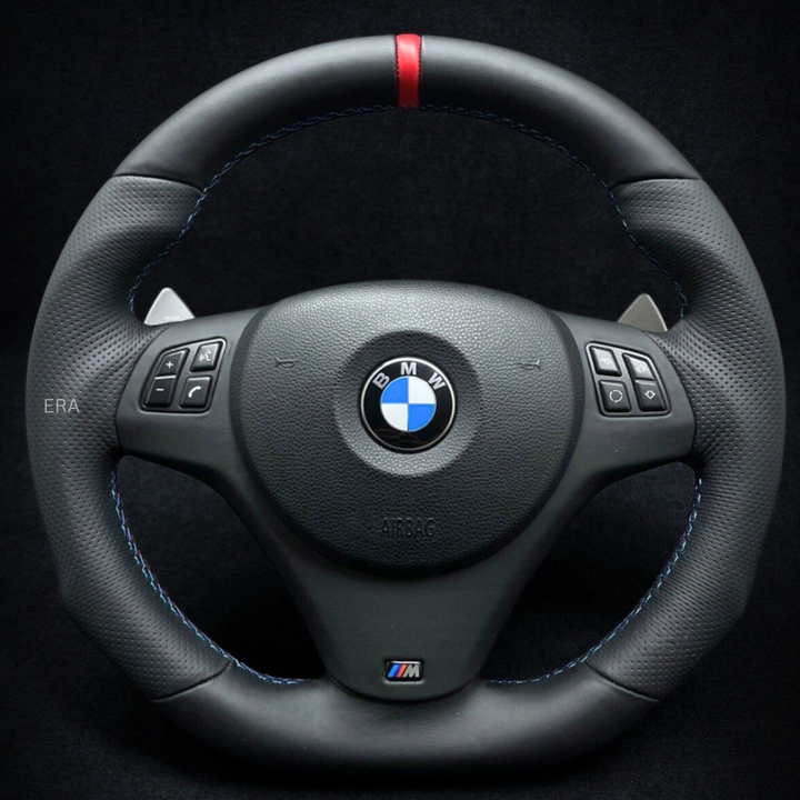  RED STRIPE M STITCHING  LEATHER TRIM DCT PADDLES  SHAPED