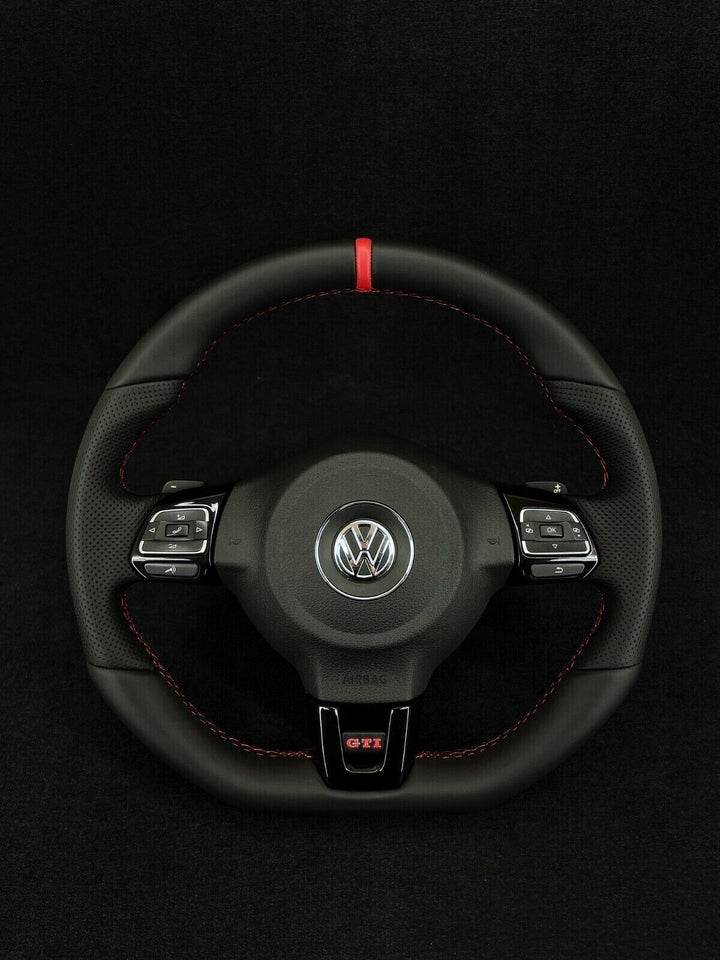 VW NAPPA-PERFORATED GTI STEERING WHEEL