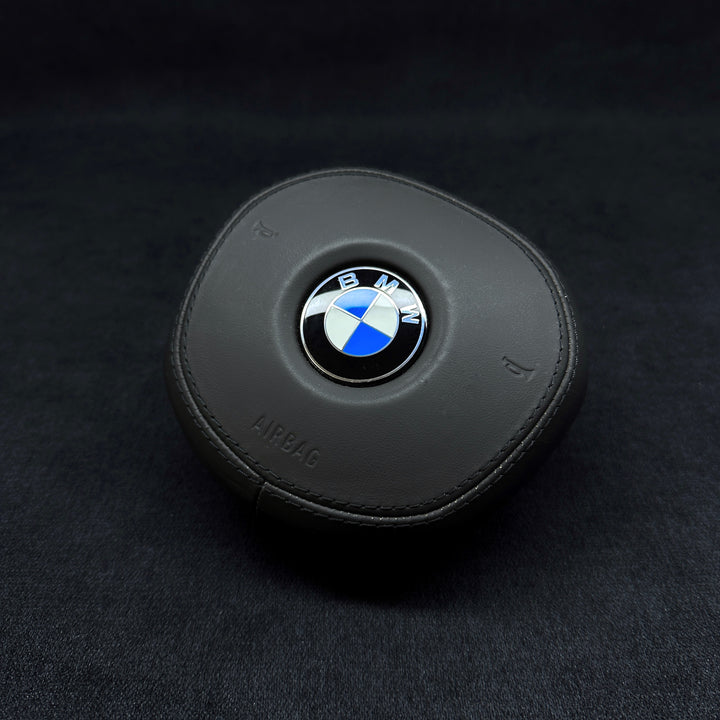 black bmw g series black stitching airbag 