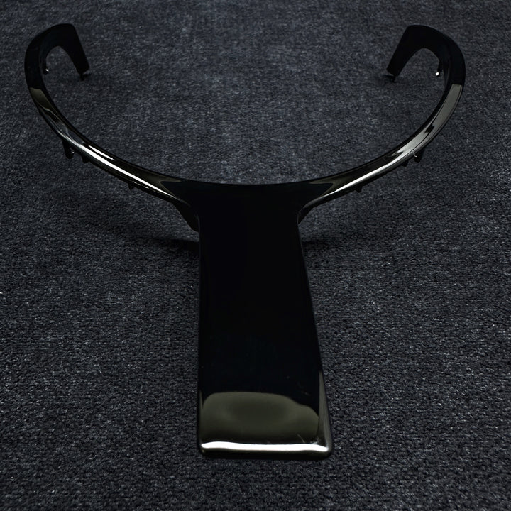 black steering wheel middle trim with designed for a BMW F-Series 
