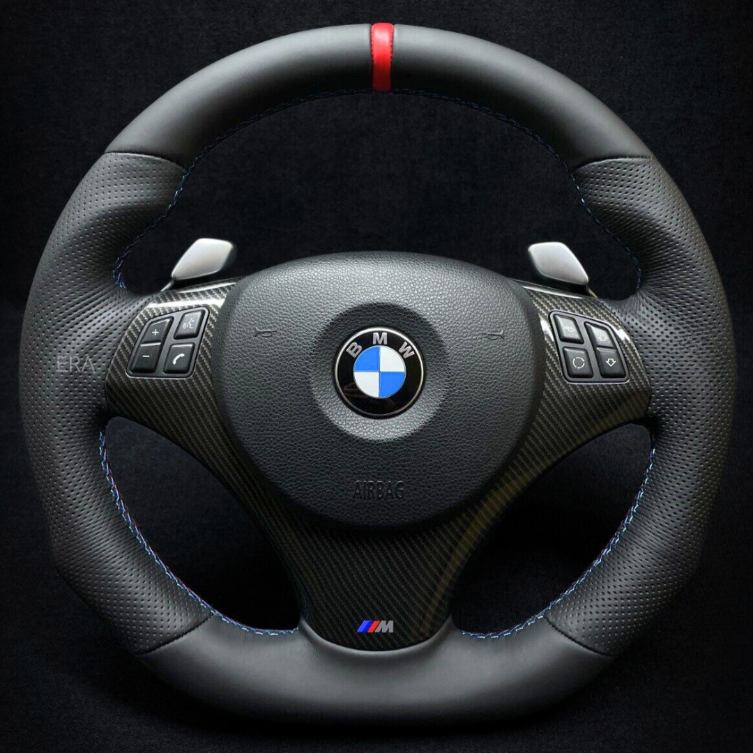 bmw custom made shift paddle steering wheel
