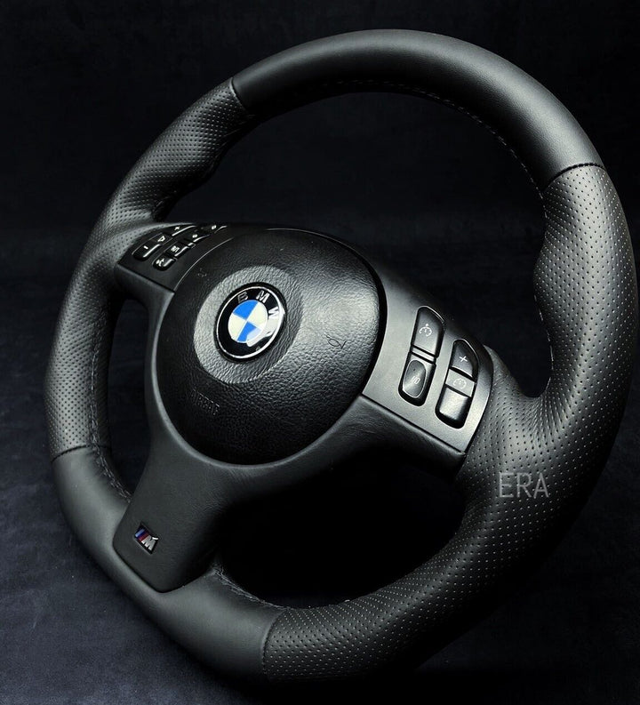 bmw custom made steering wheel e46 m3 nappa leather PERFORATED