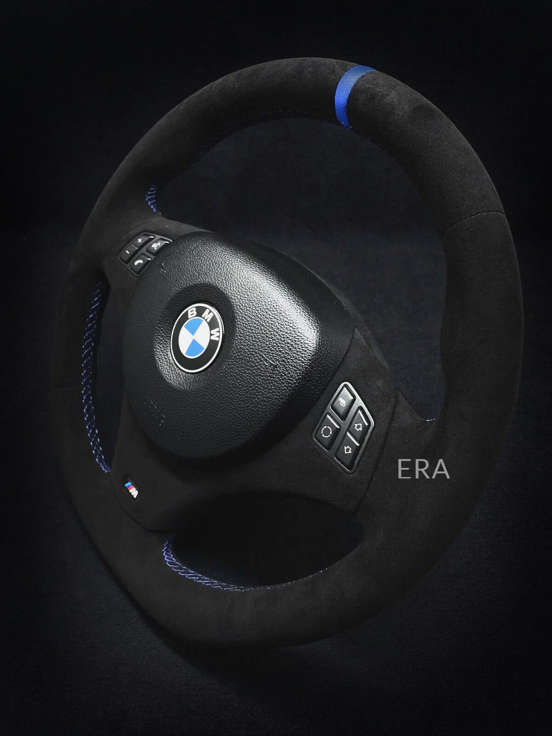 bmw e90 blue stripe blue stitching steering wheel
