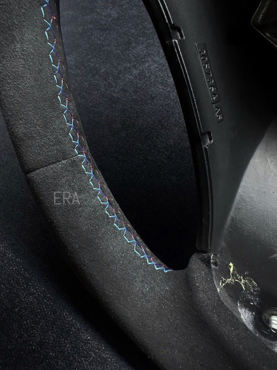 bmw e90 e81 alcantara new leather steering wheel frame m stitching flat bottom