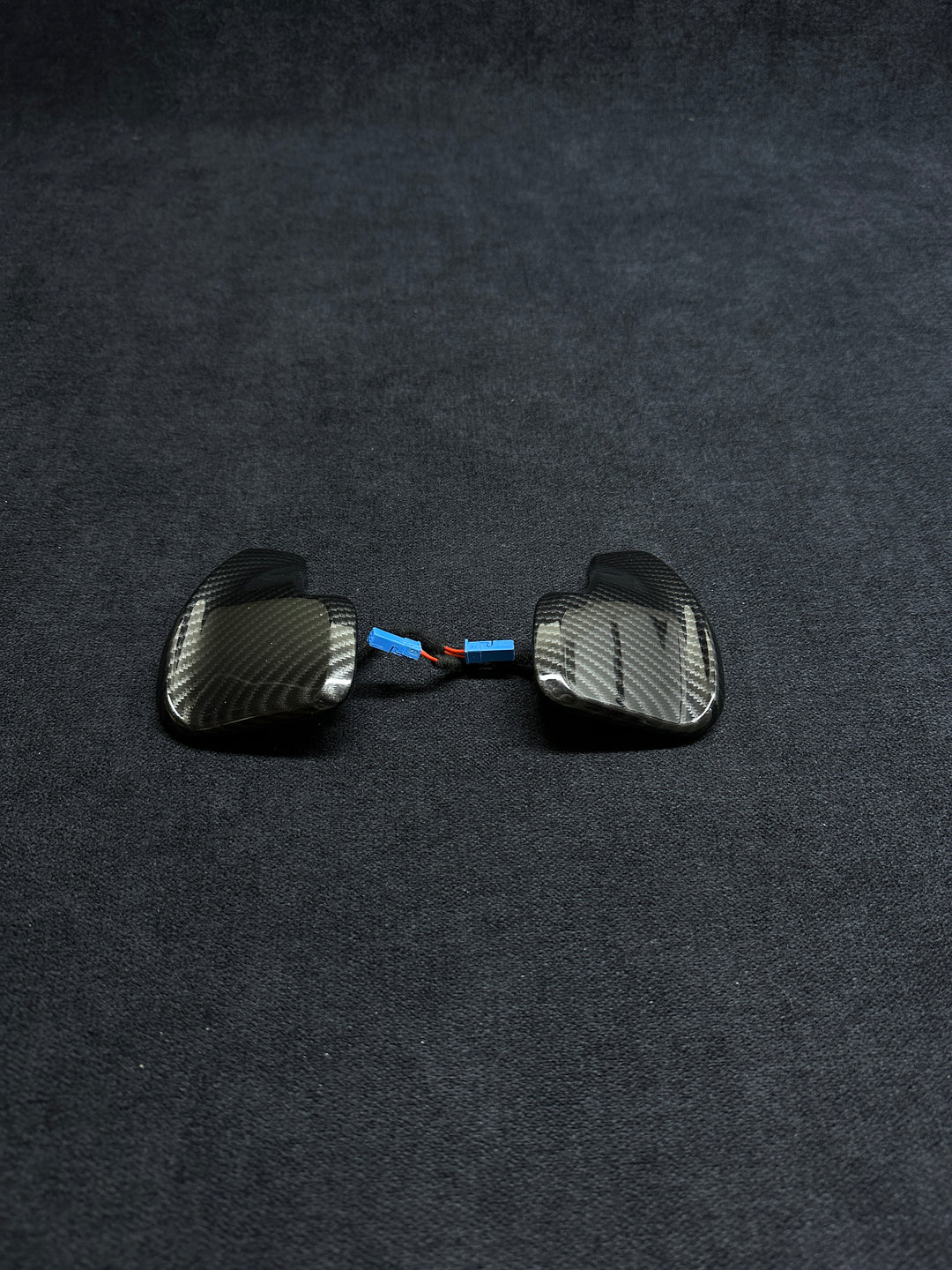 bmw f series Carbon steering wheel trim with shift paddles m performance piano black style