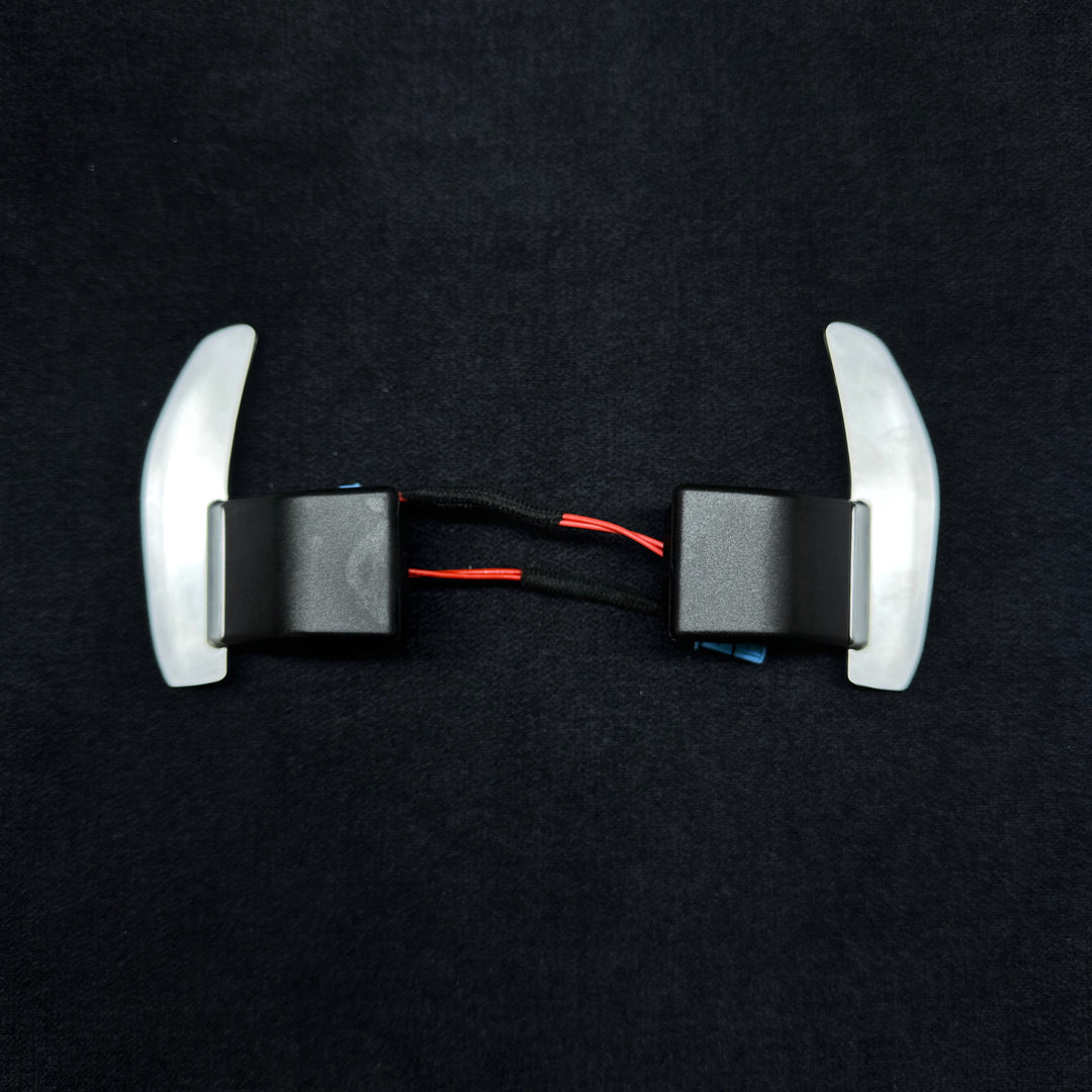 bmw f series steering wheel shift paddles black