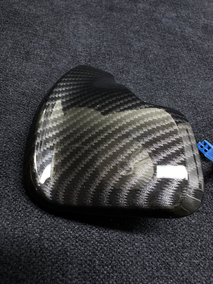 bmw f series steering wheel trim with shift paddles m performance piano black style