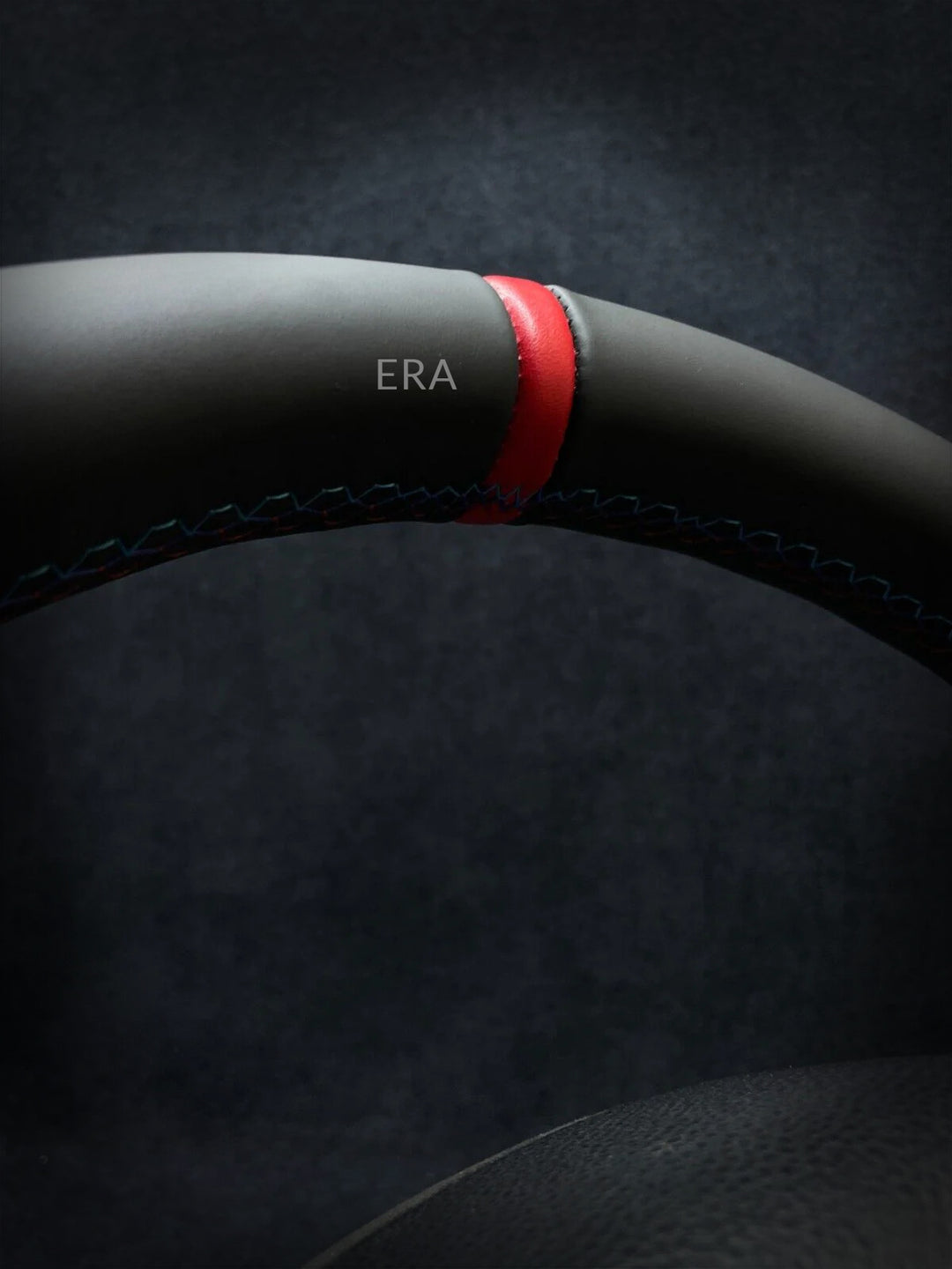 bmw m stitching steering wheel middle red stripe
