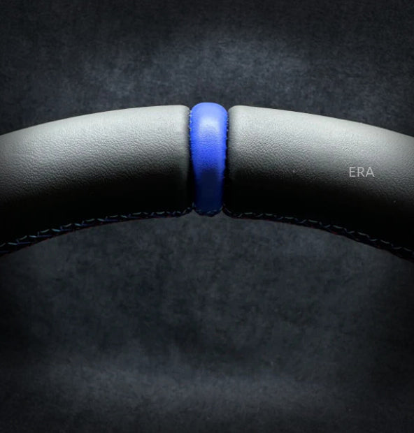 bmw nappa leather steering wheel with middle blue stripe