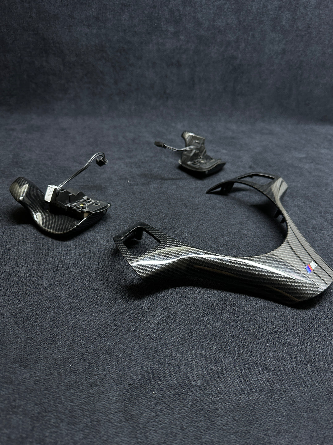 bmw steering wheel trim set shift paddles carbon style M PERFORMANCE