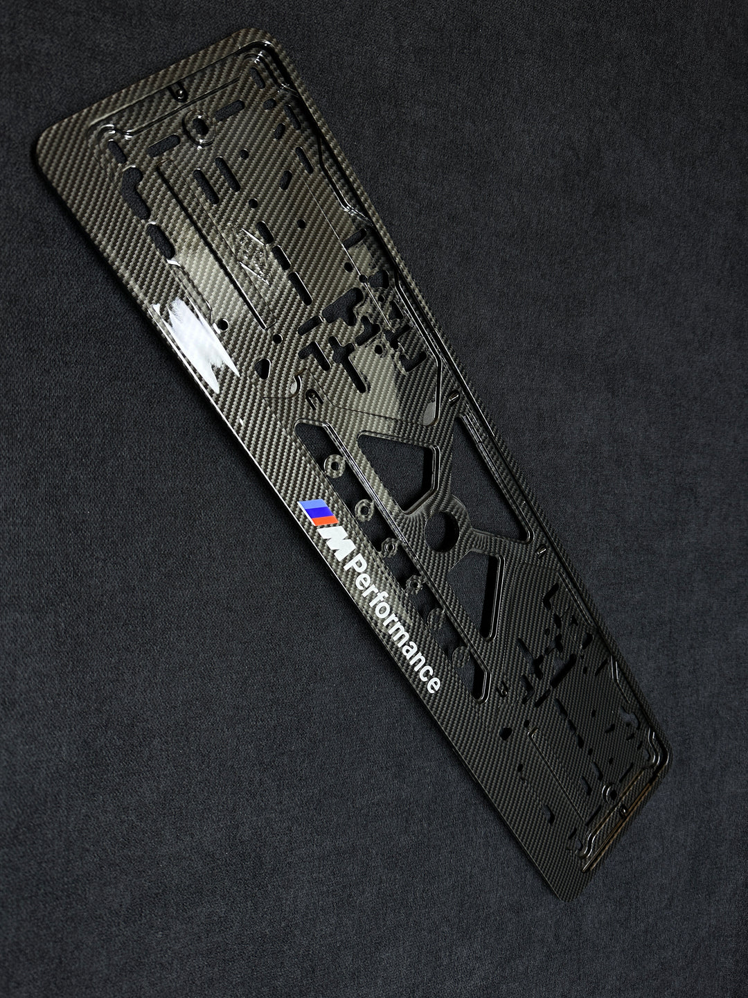 carbon fibre bmw m performance license plate