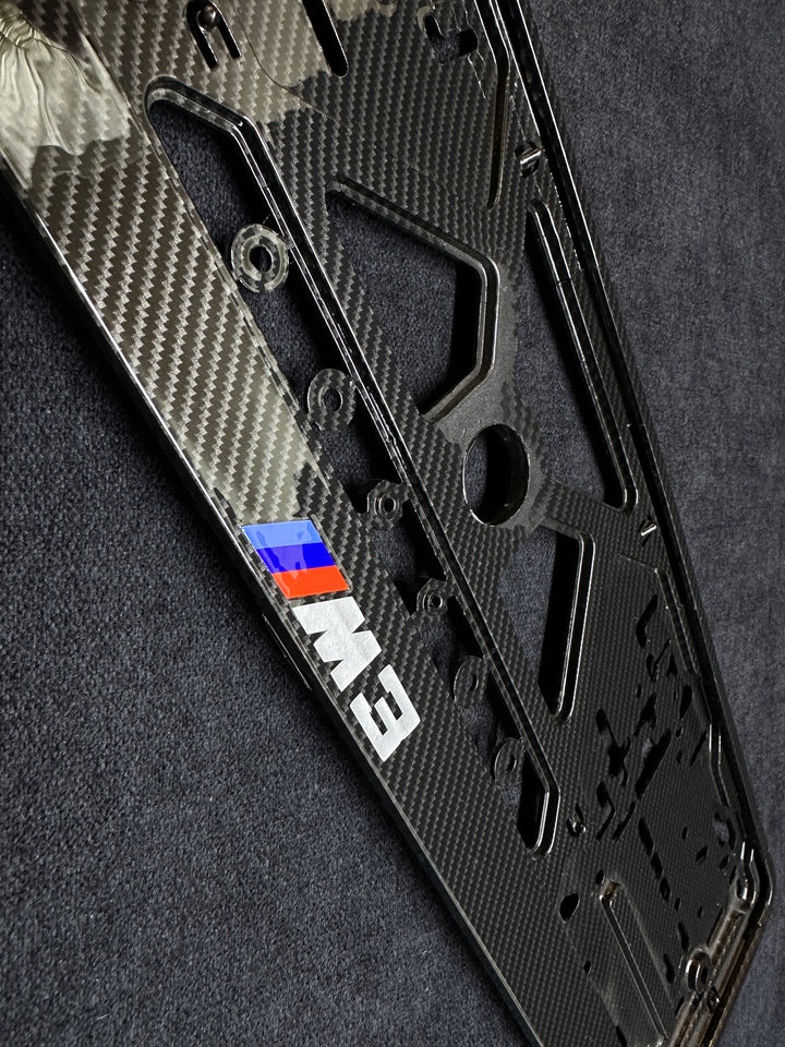 carbon license plate for bmw m3 competition glossy