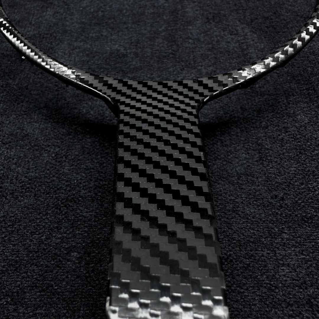 carbon style steering wheel trim for a BMW 