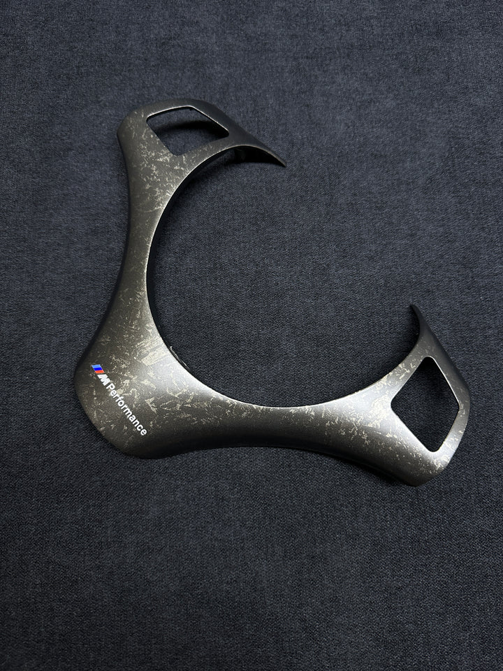 forged carbon style bmw steering wheel trim m perfromance