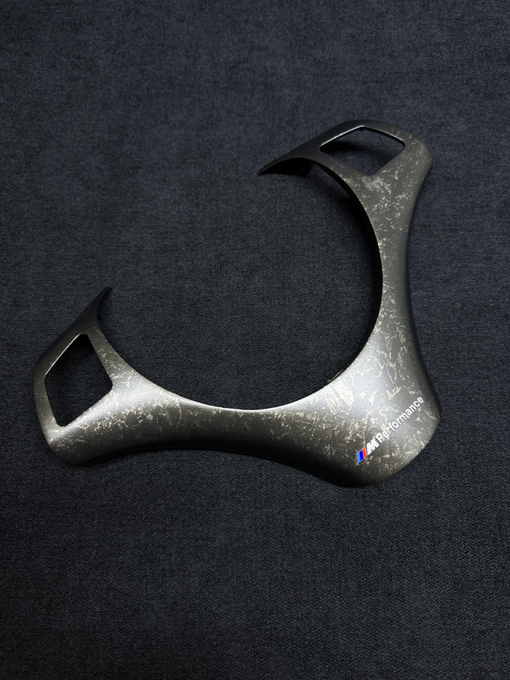 forged carbon style bmw steering wheel trim m perfromance e90