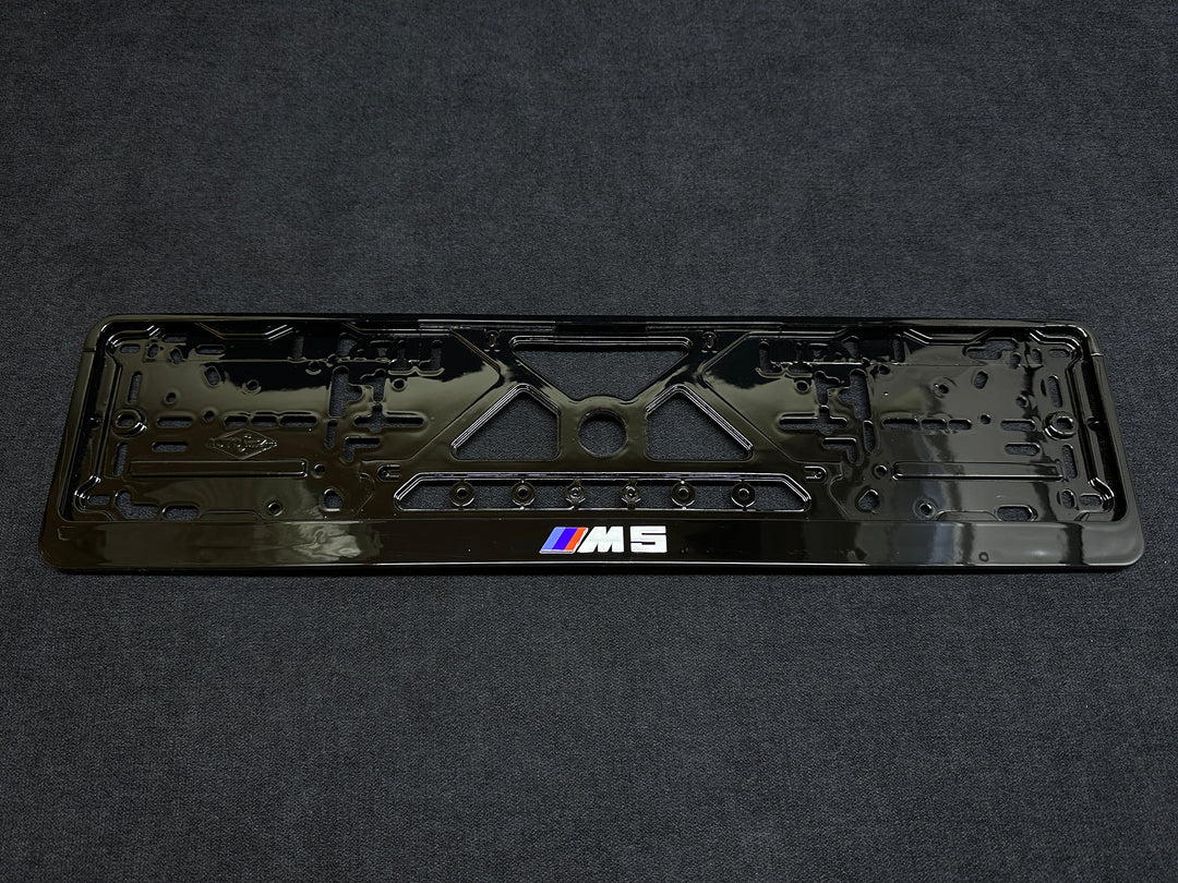 license plate for BMW M5 with piano black style