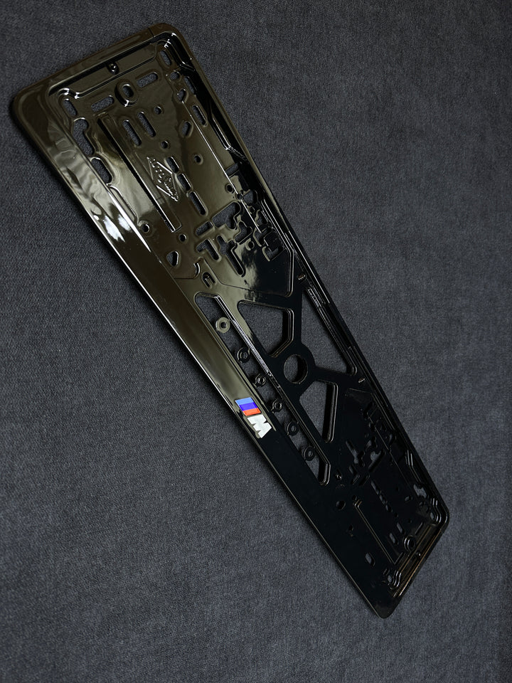 license plate piano black for bmw m performance