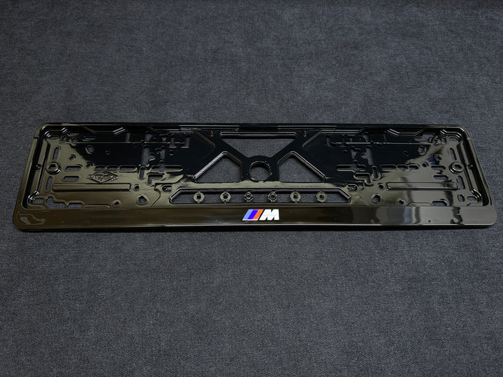 license plate piano black for bmw m performance glossy