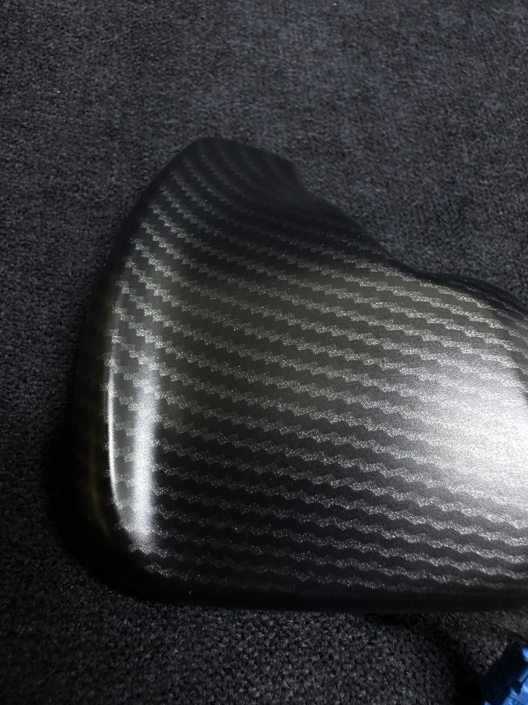  matte carbon style shift paddles for a BMW