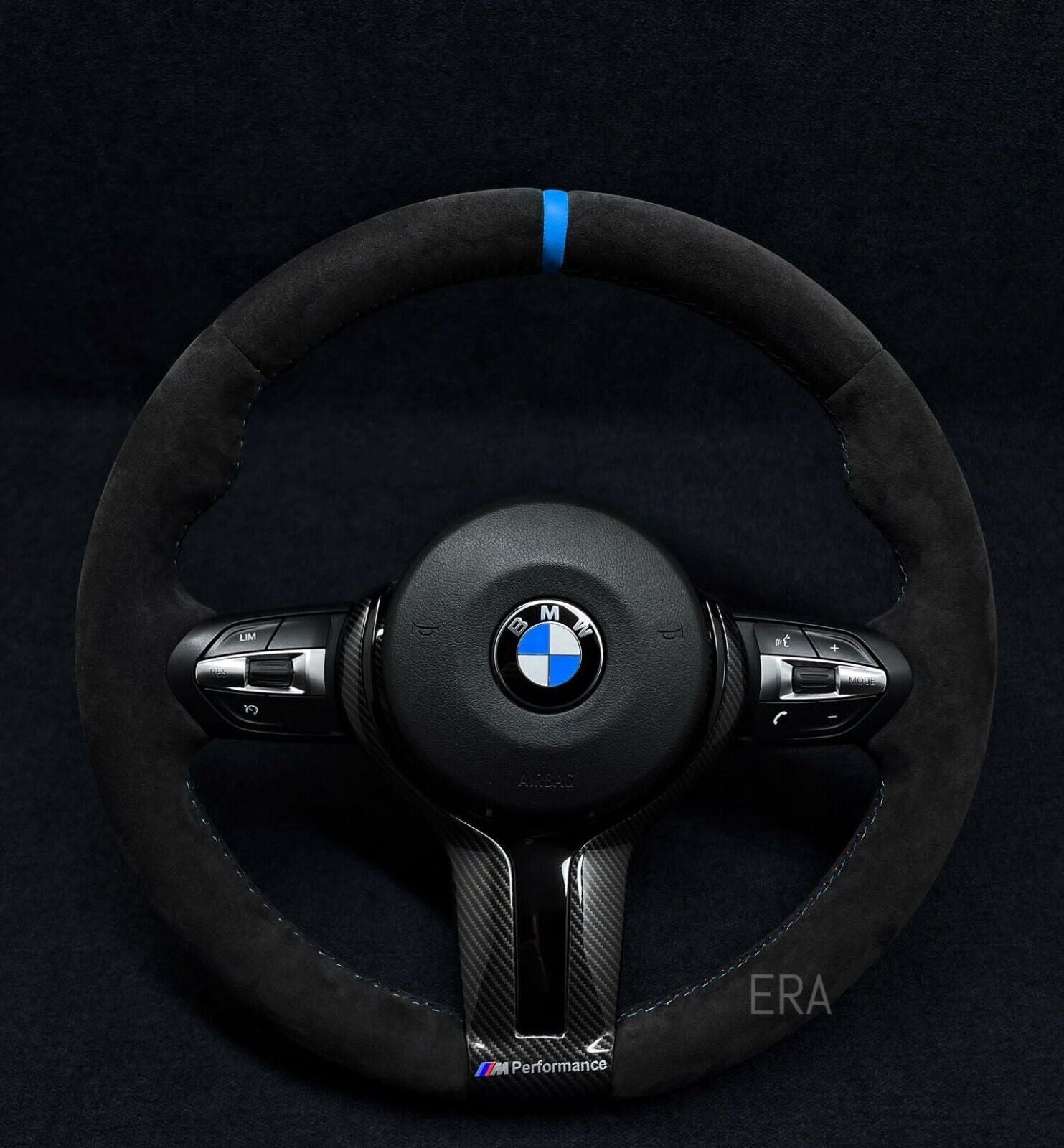  LIGHT BLUE STRIPE / M STITCHING / CARBON AND PIANO BLACK TRIM